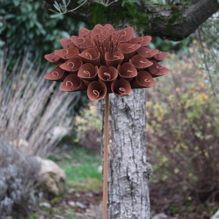 Fleur métallique Flower 292 Rusty – Image 2
