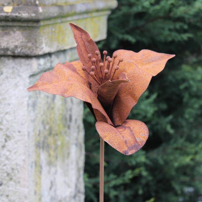 Fleur métallique Flower 107 Rusty – Image 2