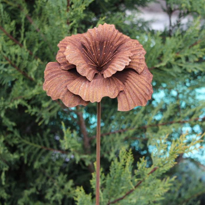 Fleur métallique Flower 277 Poppy Med Rusty – Image 4
