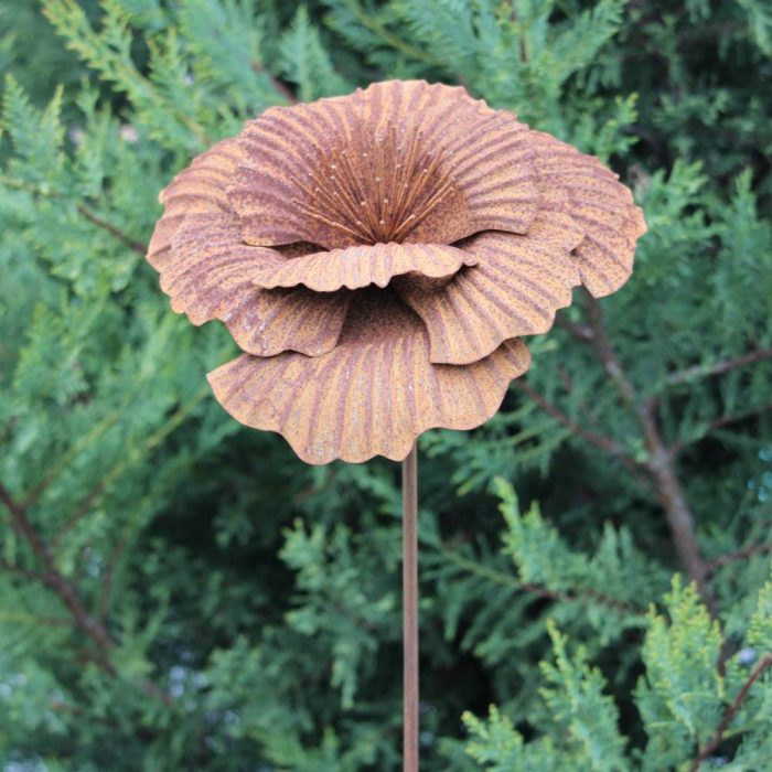 Fleur métallique Flower 276 Poppy Big Rusty – Image 4