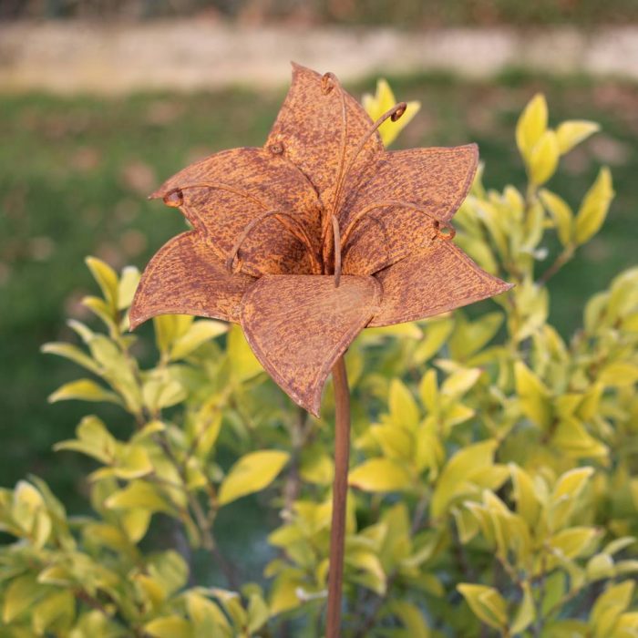 Fleur métallique Petite Tulipe Rusty – Image 3