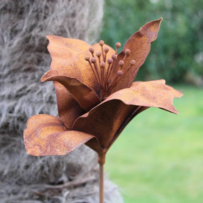 Fleur métallique Flower 107 Rusty – Image 6