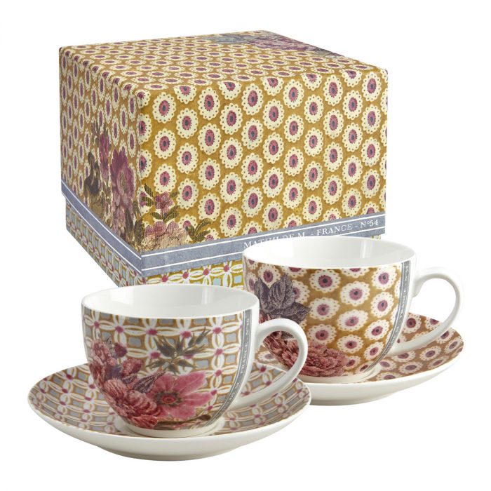 Coffret de 2 tasses à thé Madame de Montespan