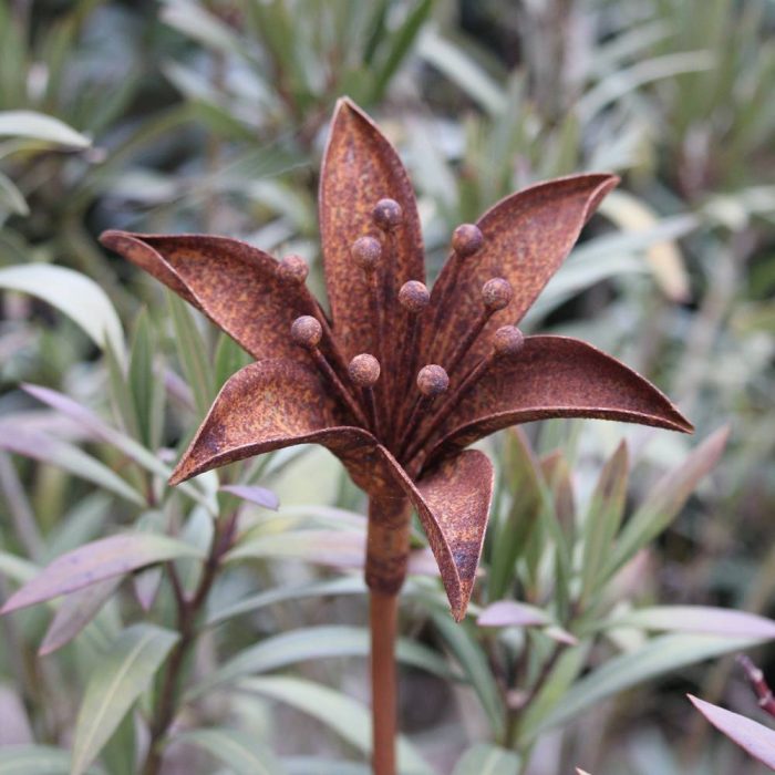 Fleur métallique Flower 255 Rusty – Image 2