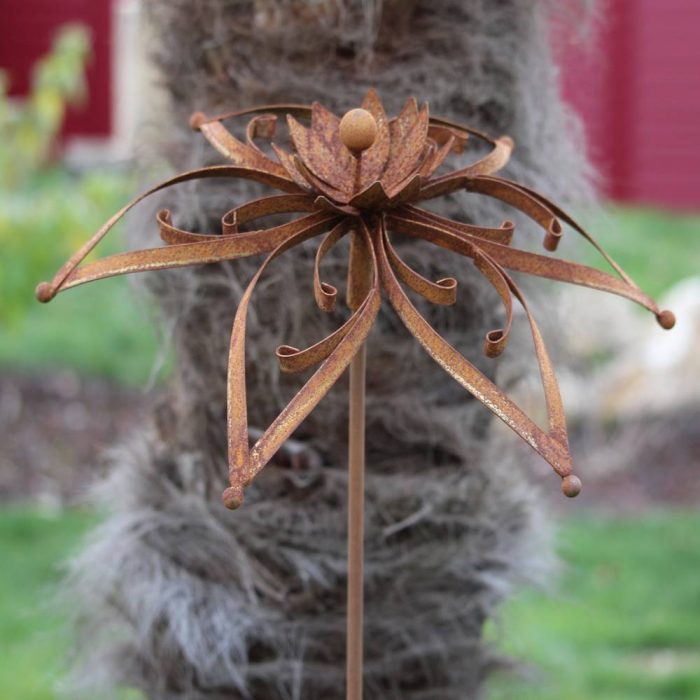 Fleur métallique Flower 304 Rusty – Image 6