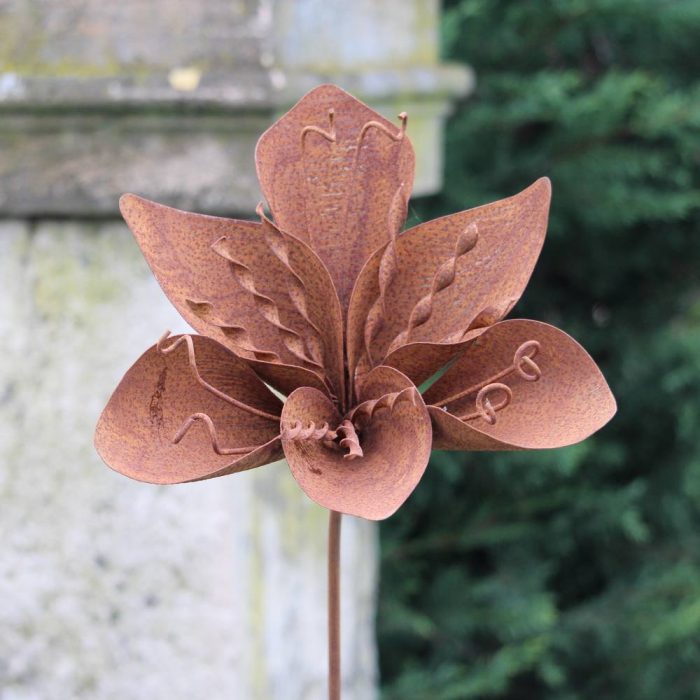 Fleur métallique Flower 297 Rusty – Image 3