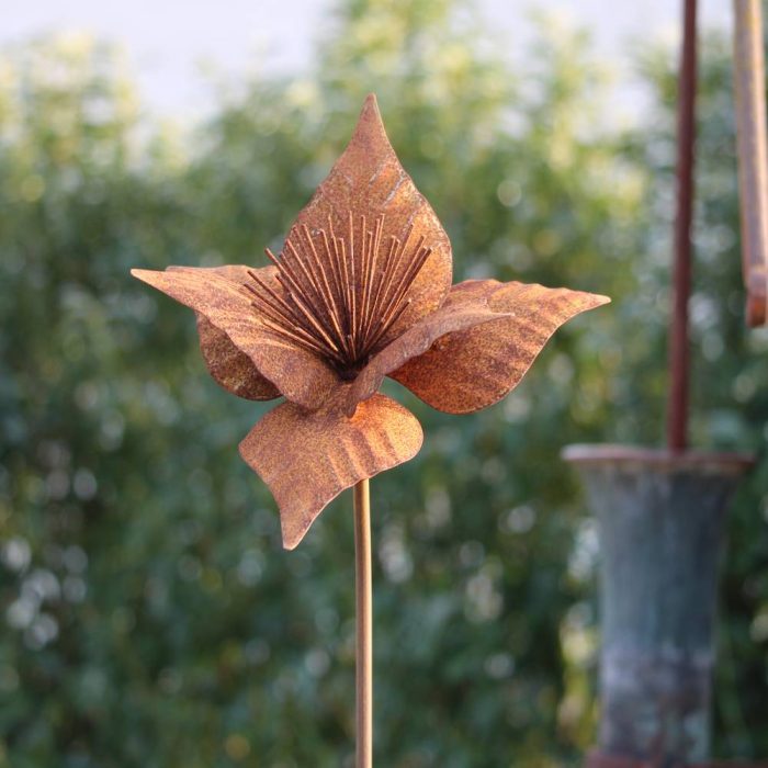 Fleur métallique Flower 299 Rusty