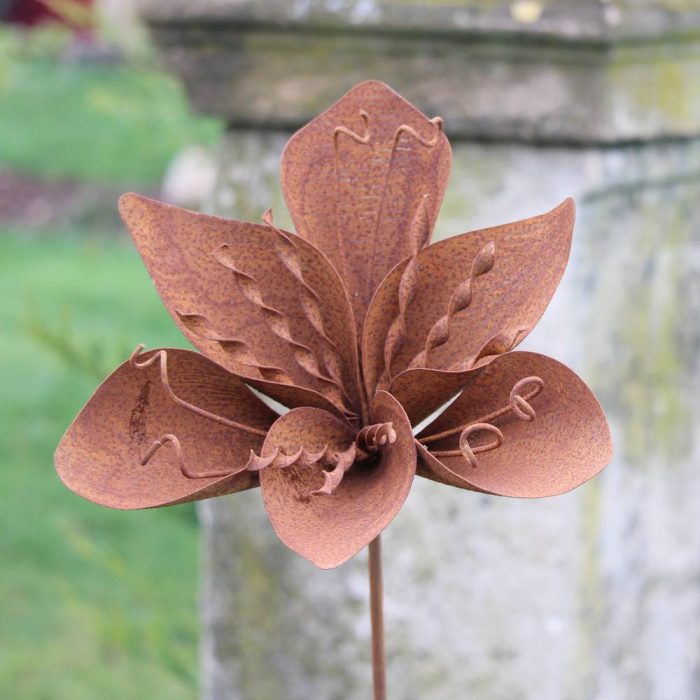 Fleur métallique Flower 297 Rusty – Image 2