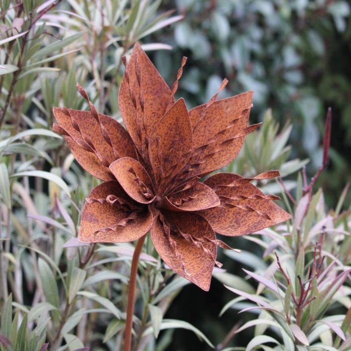 Fleur métallique Flower 161 Rusty – Image 2