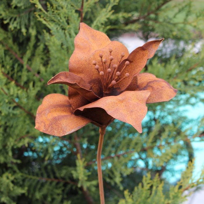 Fleur métallique Flower 107 Rusty – Image 4