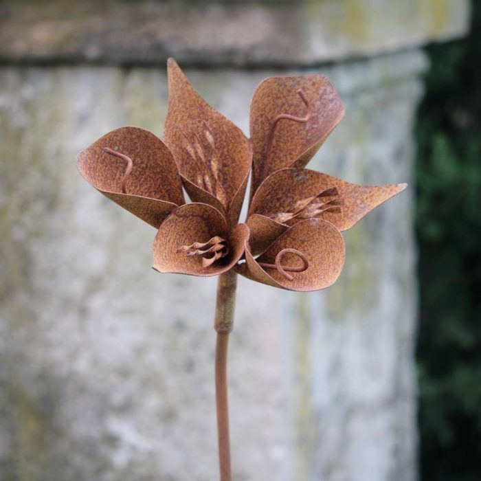Fleur métallique Flower 215 Rusty – Image 2