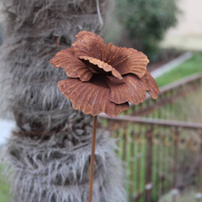 Fleur métallique Flower 277 Poppy Med Rusty – Image 5