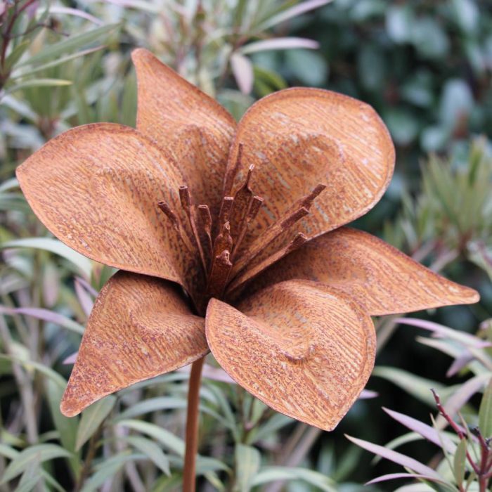 Fleur métallique Flower 110 Rusty – Image 4