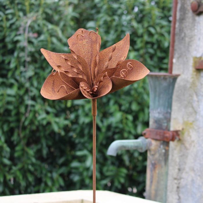 Fleur métallique Flower 297 Rusty – Image 4