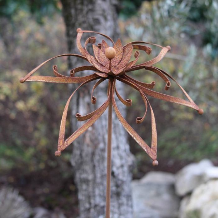 Fleur métallique Flower 304 Rusty – Image 3