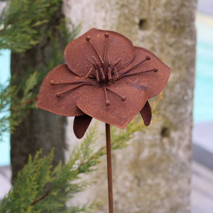 Fleur métallique Flower 170 Rusty – Image 3