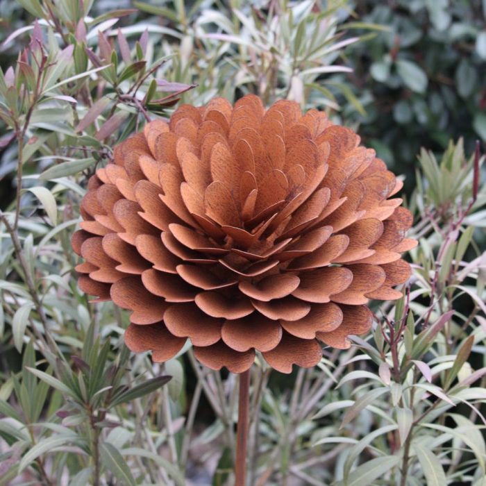 Fleur métallique Flower 498 Rusty