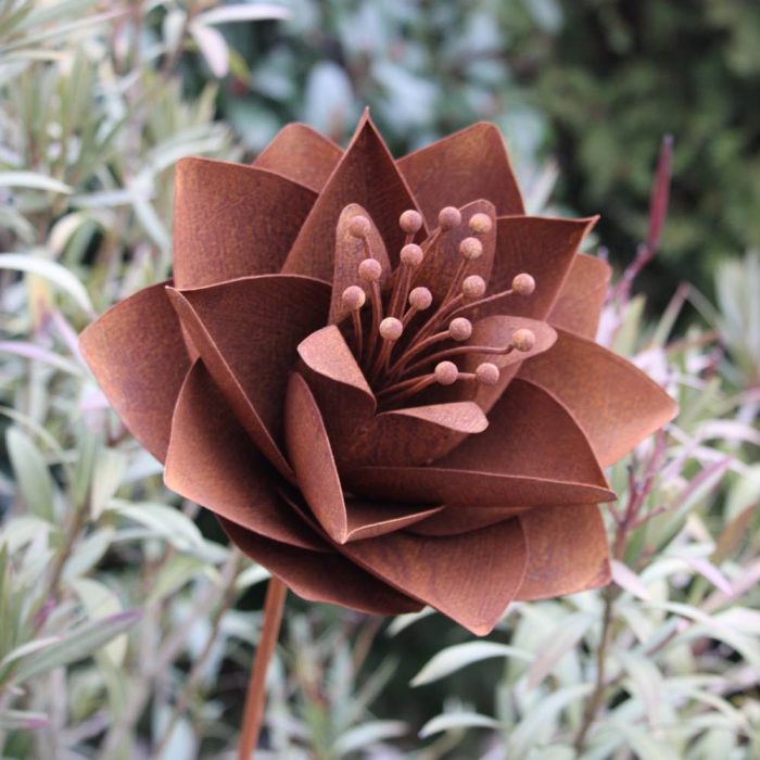 Fleur métallique Flower 136 B Medium Rusty – Image 2