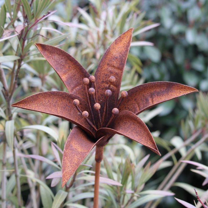 Fleur métallique Flower 254 Rusty – Image 5