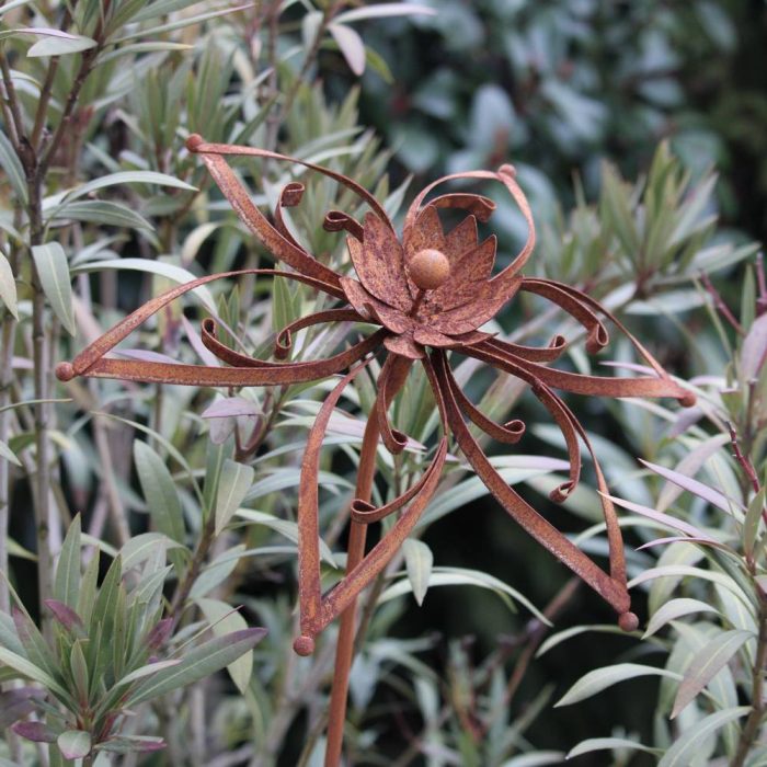 Fleur métallique Flower 304 Rusty – Image 2