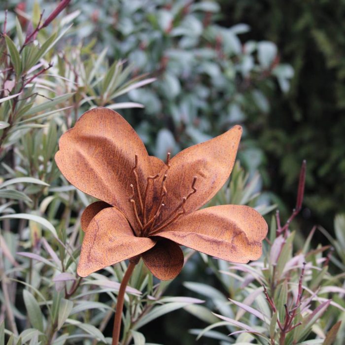 Fleur métallique Flower 108 Rusty – Image 2