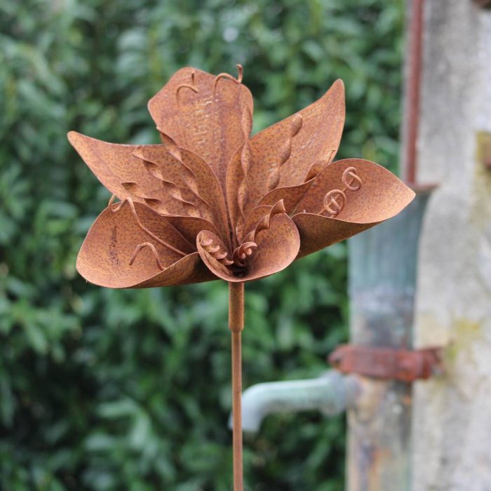 Fleur métallique Flower 297 Rusty