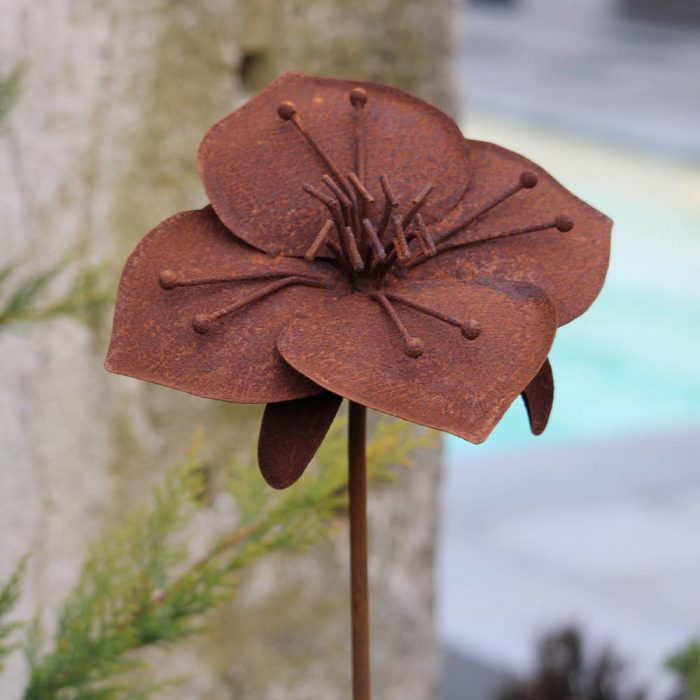 Fleur métallique Flower 170 Rusty – Image 6