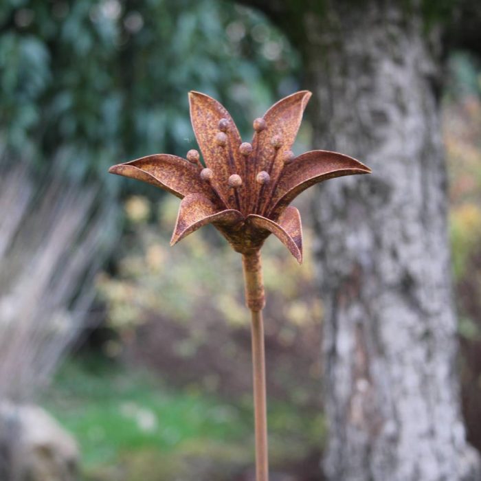 Fleur métallique Flower 255 Rusty