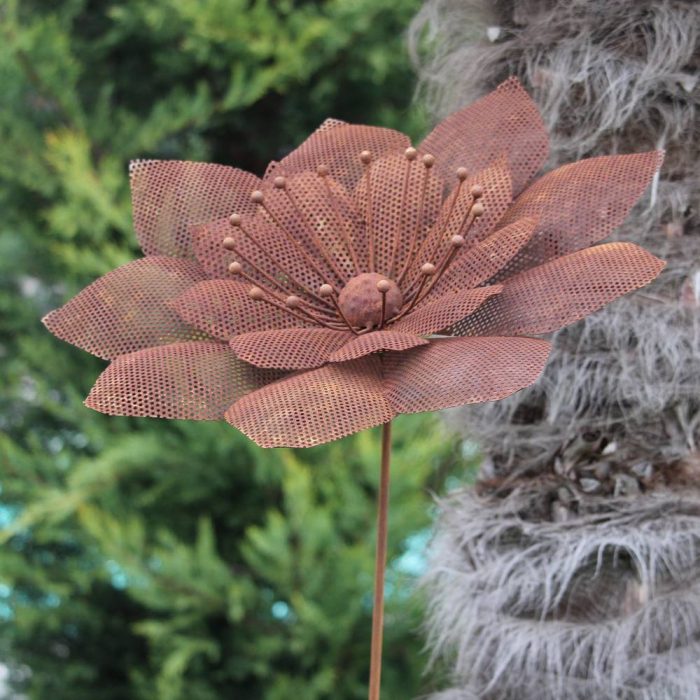 Fleur métallique Flower 510 Rusty