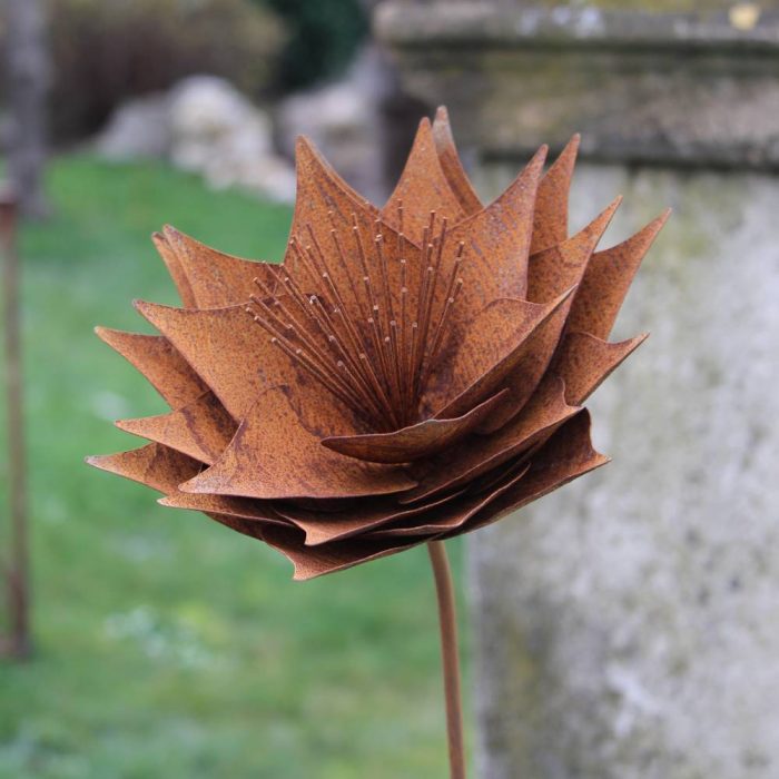 Fleur métallique Flower 353 Rusty – Image 6