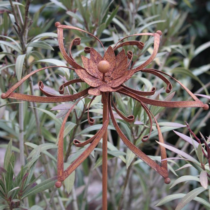 Fleur métallique Flower 304 Rusty – Image 5