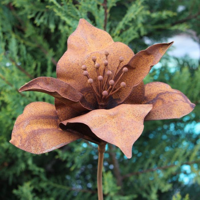 Fleur métallique Flower 107 Rusty – Image 3
