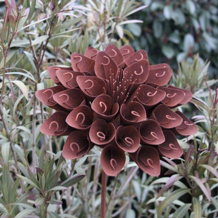 Fleur métallique Flower 292 Rusty – Image 4