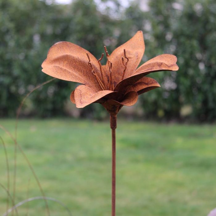 Fleur métallique Flower 108 Rusty – Image 5