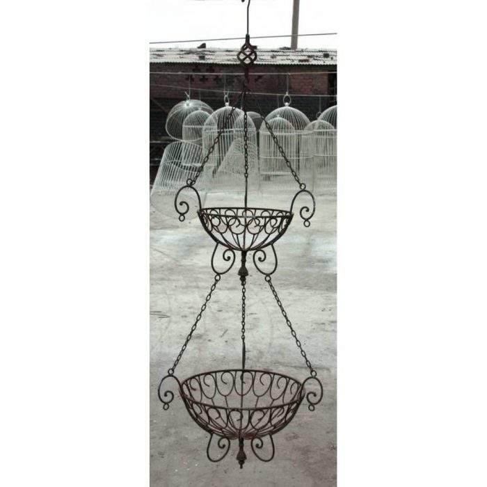 Jardinière suspendue 2-lier Rusty