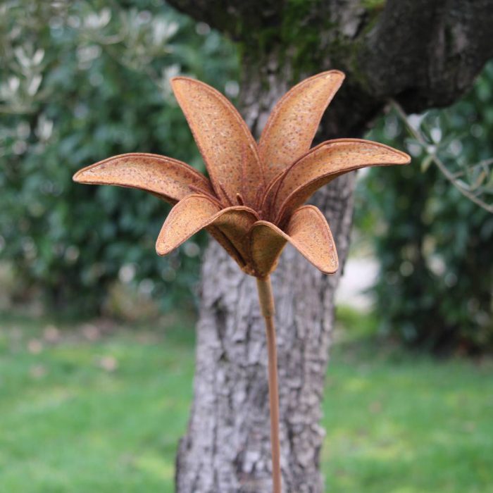 Fleur métallique Flower 252 Rusty