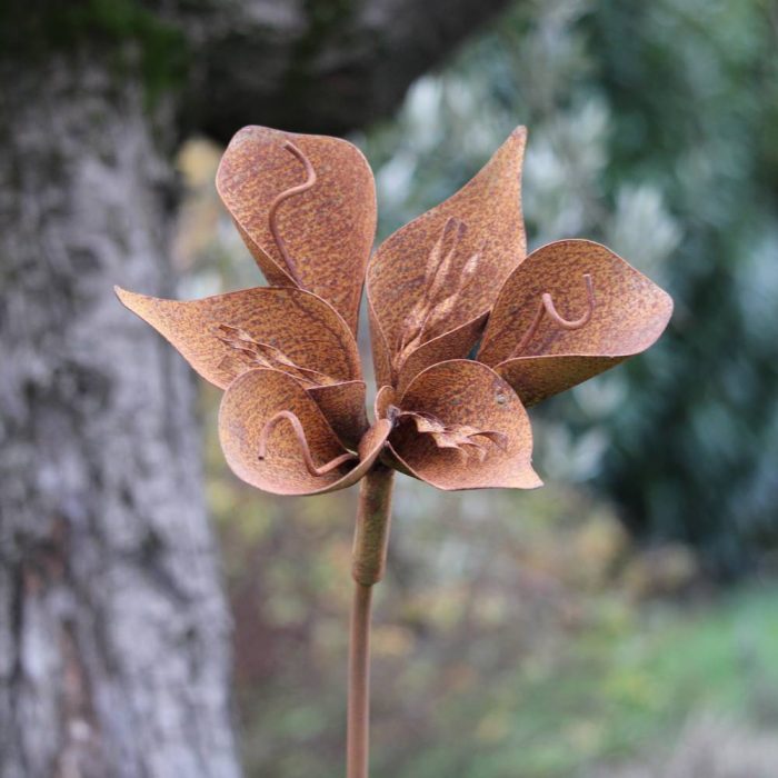 Fleur métallique Flower 215 Rusty – Image 4