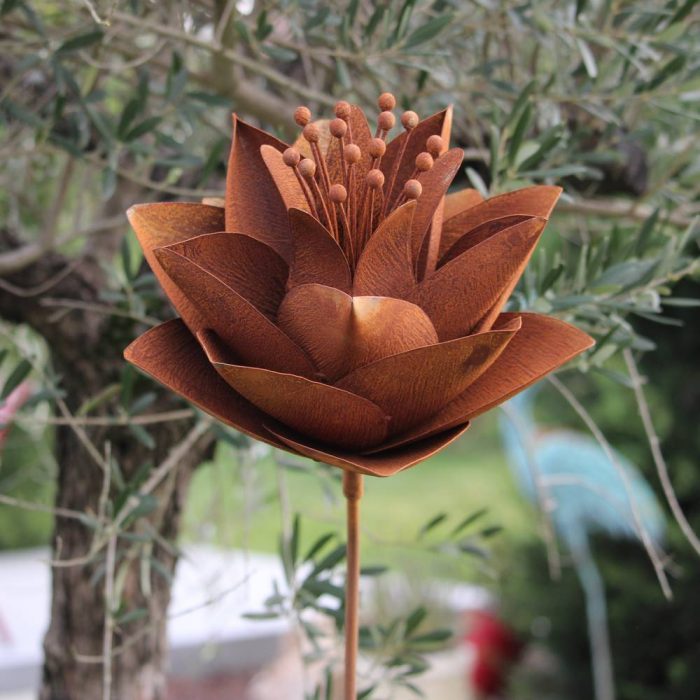 Fleur métallique Flower 136 B Medium Rusty – Image 6