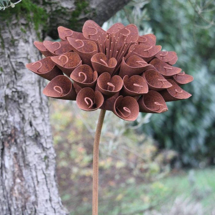 Fleur métallique Flower 292 Rusty – Image 3