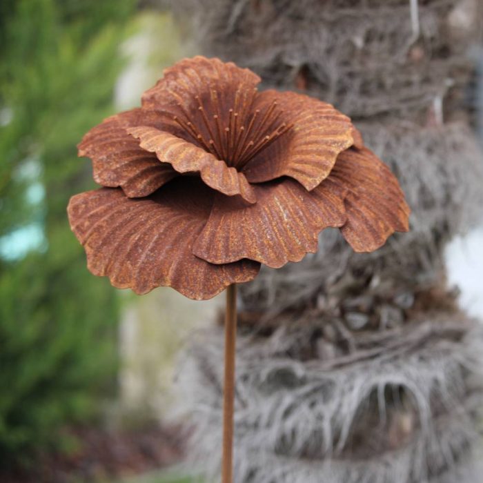 Fleur métallique Flower 277 Poppy Med Rusty – Image 3