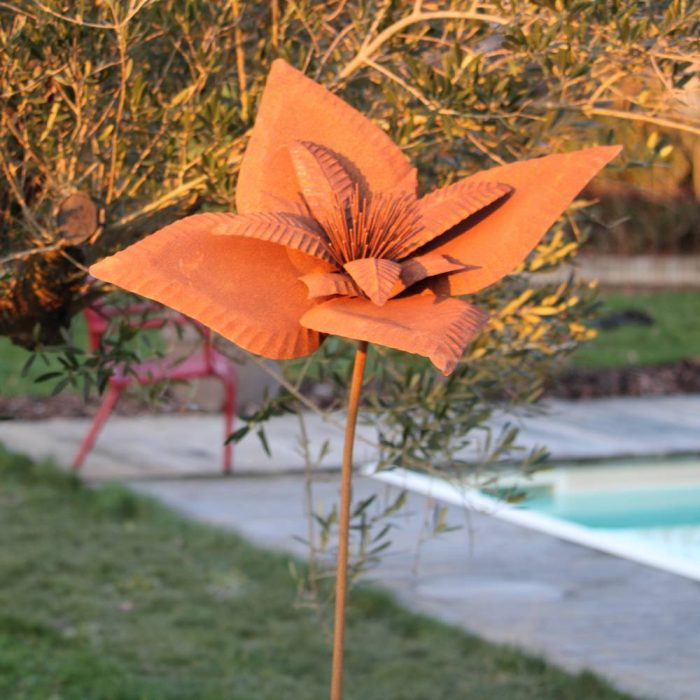 Fleur métallique Flower 398 Rusty – Image 5