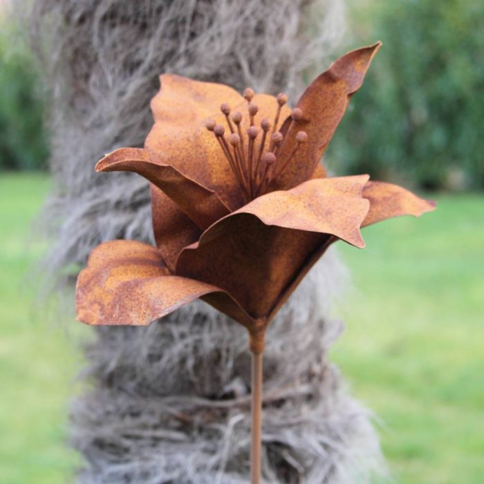 Fleur métallique Flower 107 Rusty – Image 5