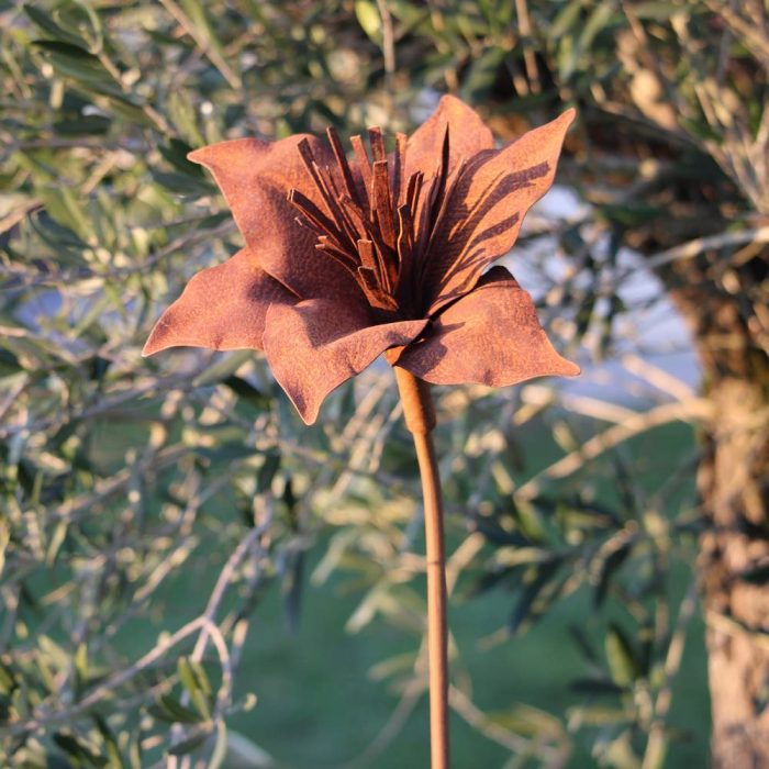 Fleur métallique Flower 140 C Rusty – Image 6