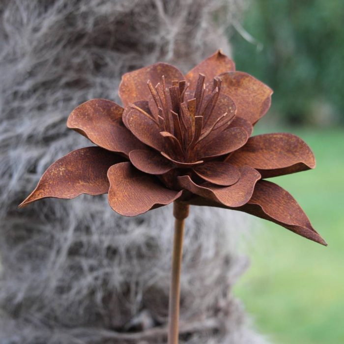 Fleur métallique Flower 111 Rusty