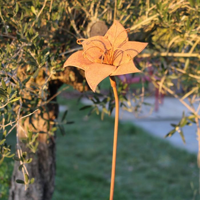 Fleur métallique Petite Tulipe Rusty – Image 5