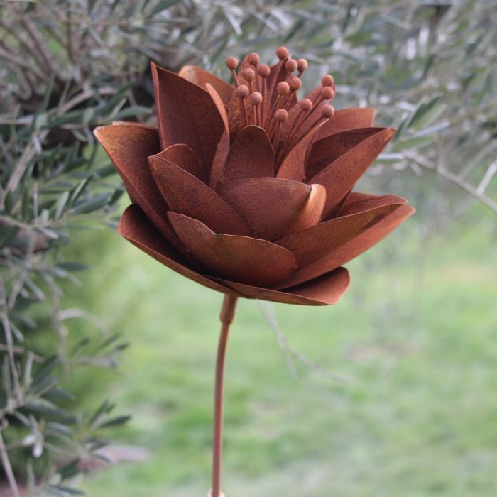 Fleur métallique Flower 136 B Medium Rusty – Image 5
