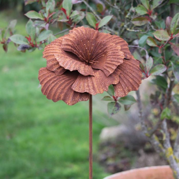 Fleur métallique Flower 277 Poppy Med Rusty – Image 6