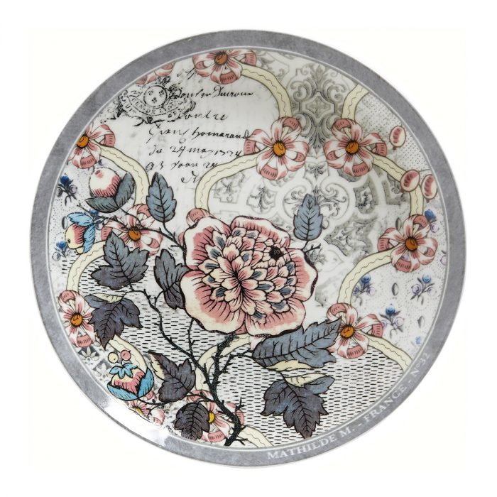 Coffret de 4 assiettes à dessert Madame de Pompadour – Image 4