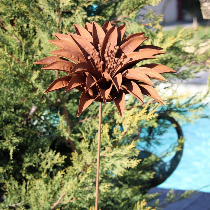 Fleur métallique Flower 296 Rusty – Image 4