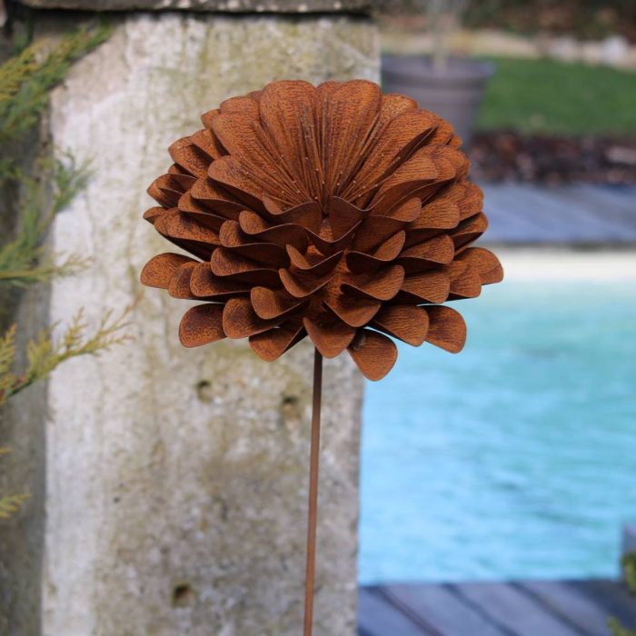 Fleur métallique Flower 481 Rusty – Image 6